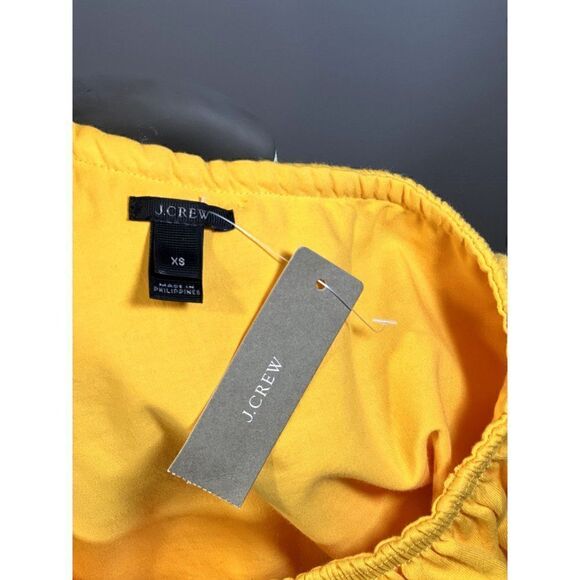 J. Crew NWT One-Shoulder Ruffle Shirt in Yellow Size XS - Picture 5 of 5